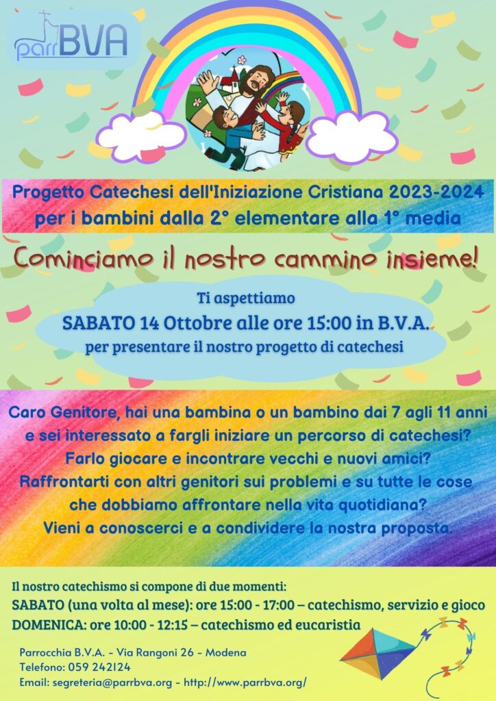 Volantino Catechismo BVA 2023-2024